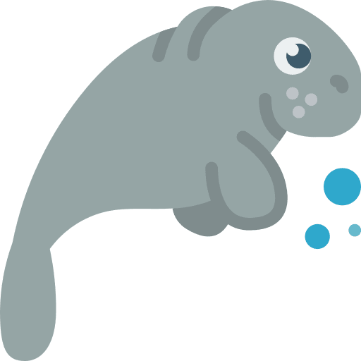 Manatee mammal animal animals icon
