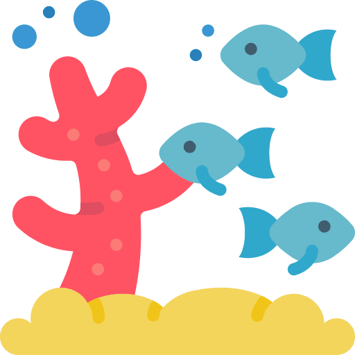 Reef ocean coral reef animals icon