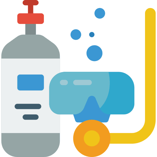 Snorkel gear snorkel gear oxygen dive icon