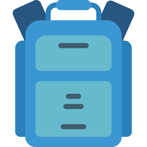 Bag diving scuba bag icon