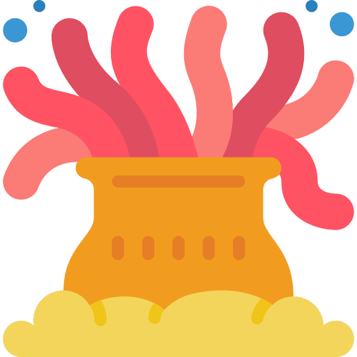 Coral sea life nature animal kingdom icon