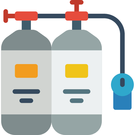 Oxygen tank sports and competition scuba miscellaneous icon