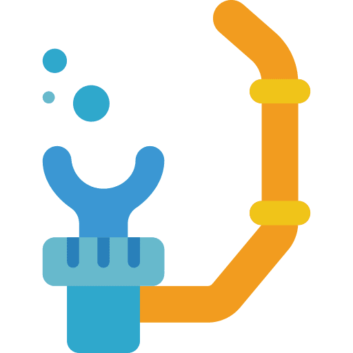 Snorkel snorkel gear sports and competition diving icon