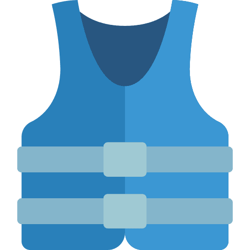 Diving suit vest security diving icon