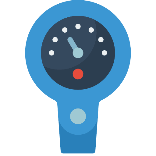 Gauge sports and competition diving pressure gauge icon