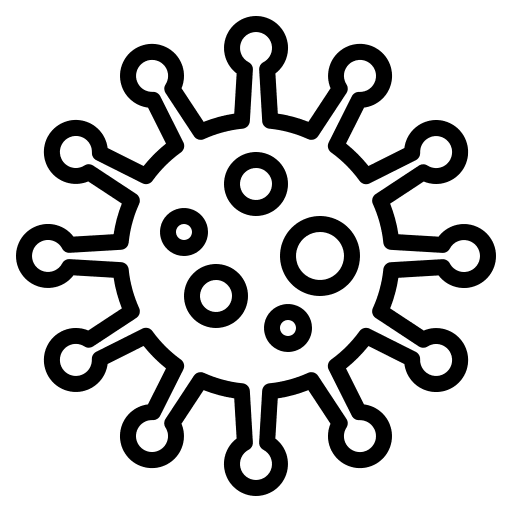 Coronavirus covid 19 biology healthcare icon