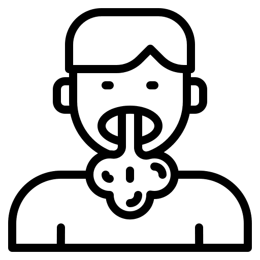 Cough virus healthcare and medical cough icon