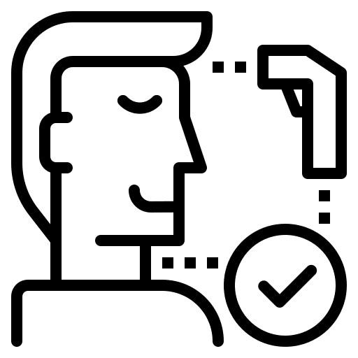 Low temperature healthcare and medical people infrared icon