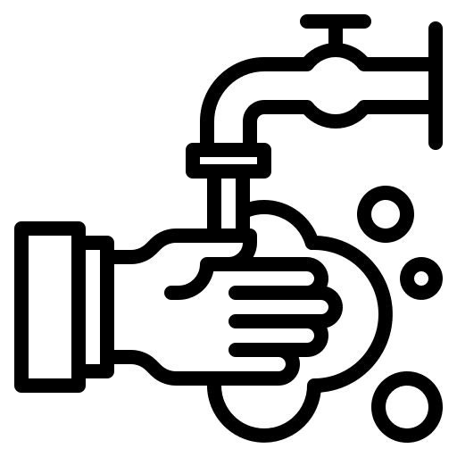 Washing hands cleaning healthcare and medical hygiene icon