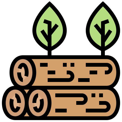 Deforestation climate change forest ecology and environment icon