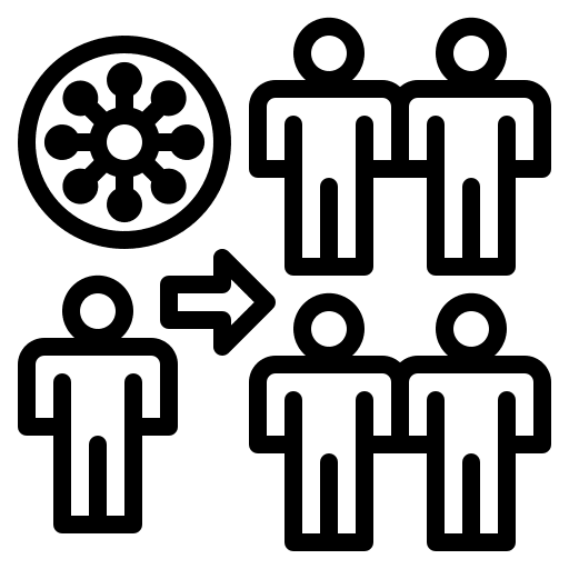 Spreading disease healthcare and medical influenza icon