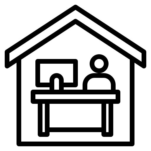 Stay at home stay at home protection home icon