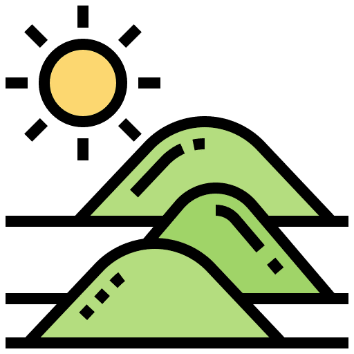 Desert desert drought ecology and environment icon