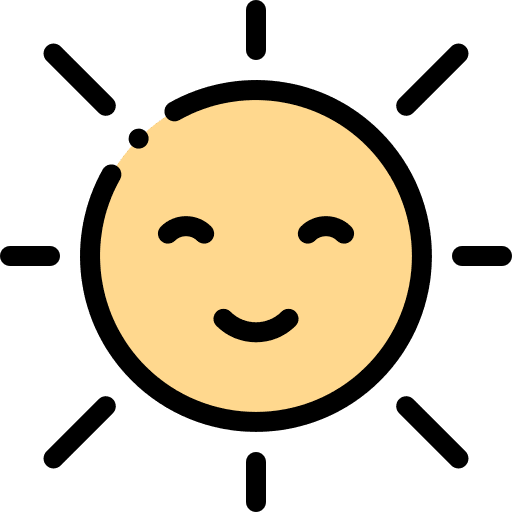 Happy sun miscellaneous nature icon