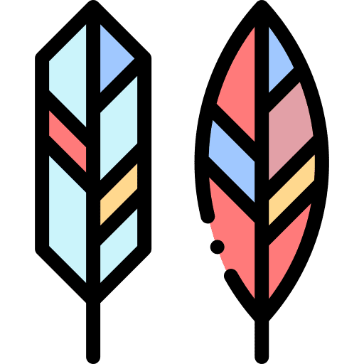 Feather miscellaneous ornament hippies icon