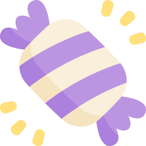 Candy wrapper cacao candies icon