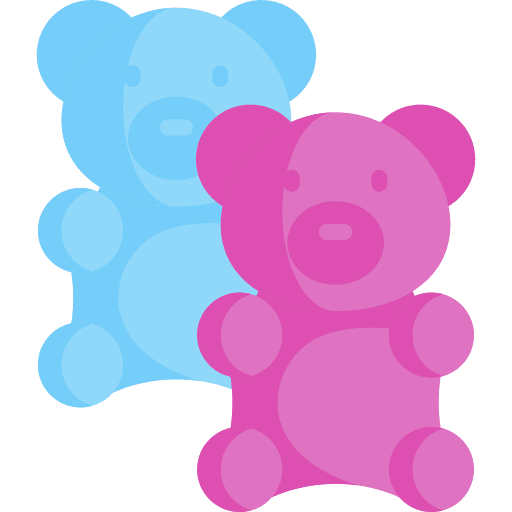 Gummy bear sugar sweet food icon