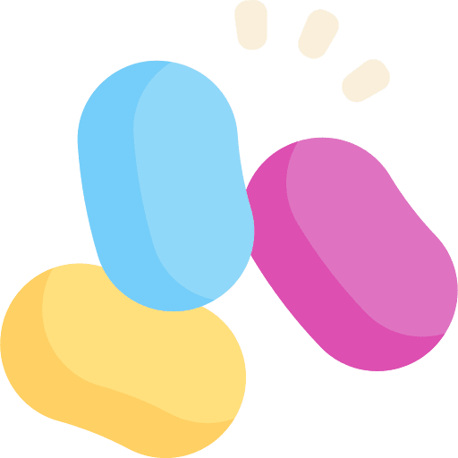 Jelly beans food and restaurant jelly food icon