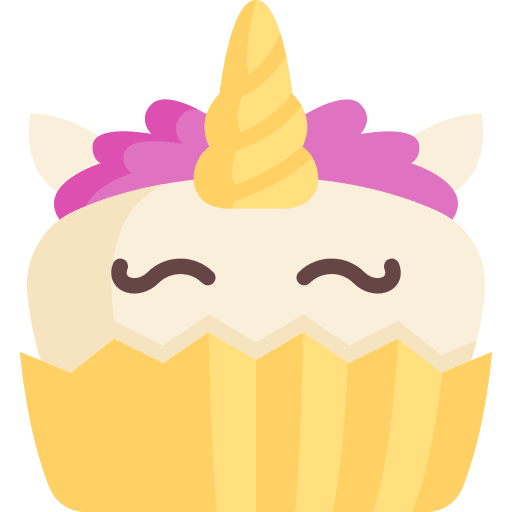 Cupcake sweet birthday bakery icon
