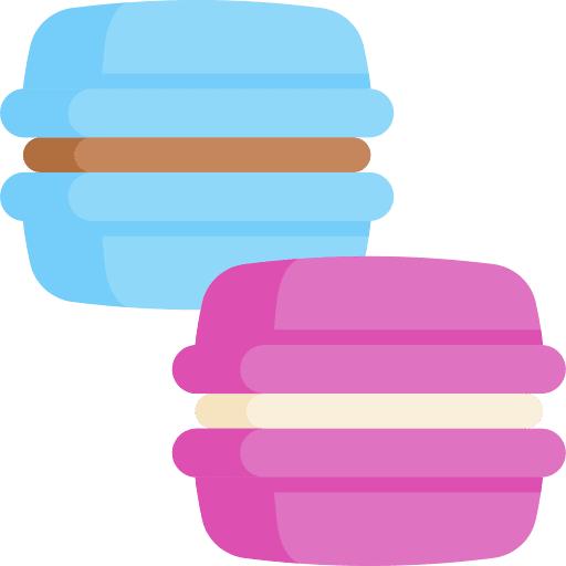 Macaron sweet bakery macaron icon
