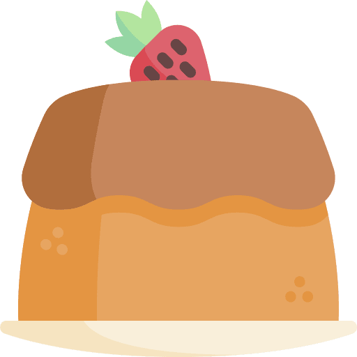 Pudding sweet food pudding icon