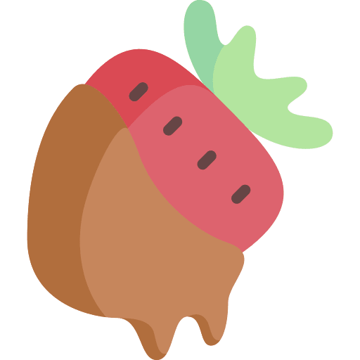 Strawberry food and restaurant food chocolate icon