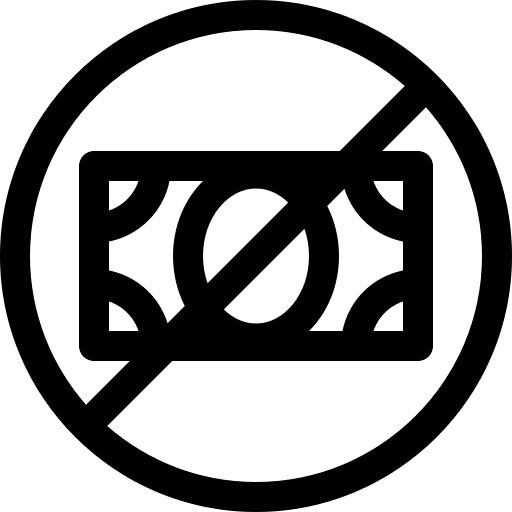No no business and finance money icon