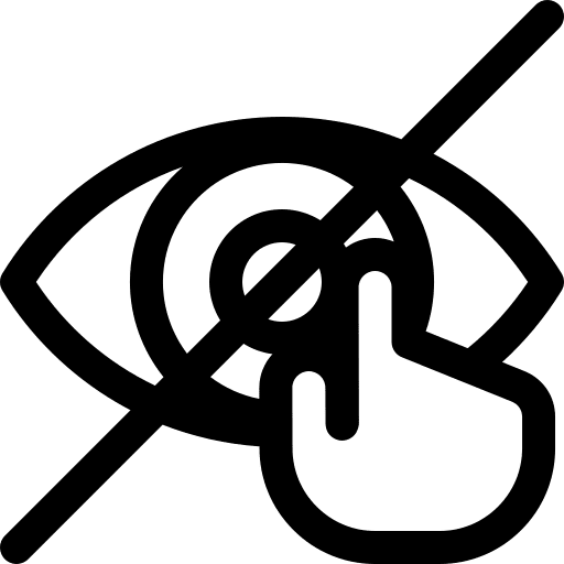 Dont touch vision prohibition dont touch icon