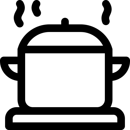 Cooked stew cooked food and restaurant icon