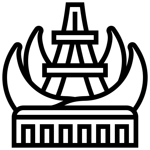 Building minimal architecture and city tower icon