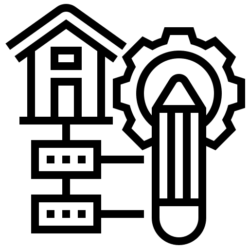 Design architecture and city architecture functional icon