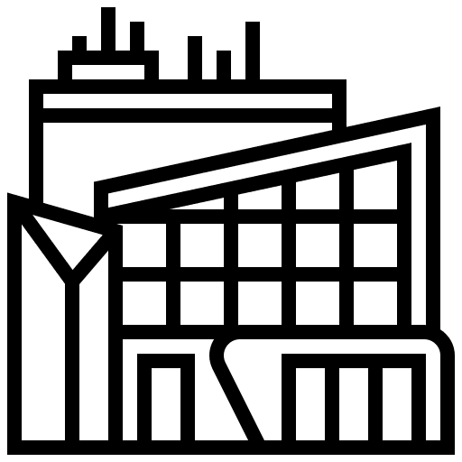 Geometric geometric design architecture and city icon