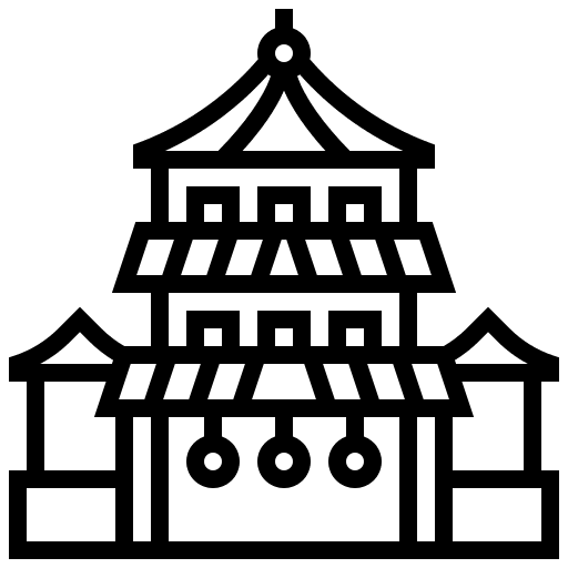 Temple asian temple monumental icon