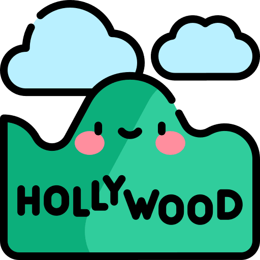 Hollywood nature architecture and city fame icon