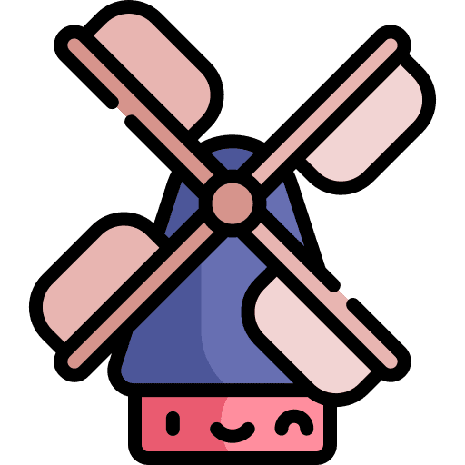 Kinderdijk windmills windmill cultures netherlands icon