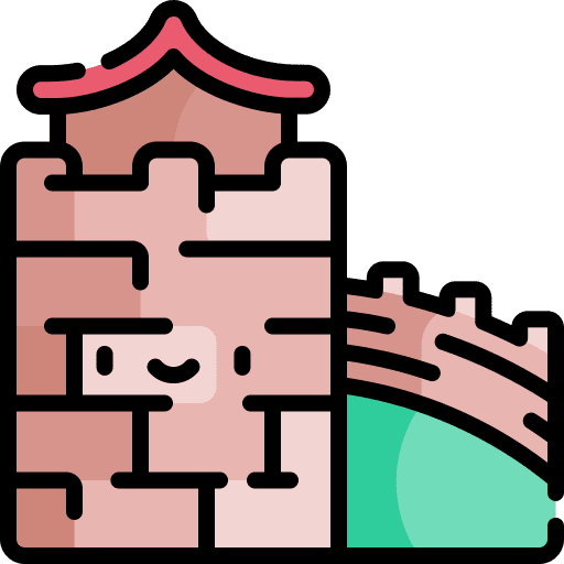 Great wall of china great wall of china chinese architecture and city icon