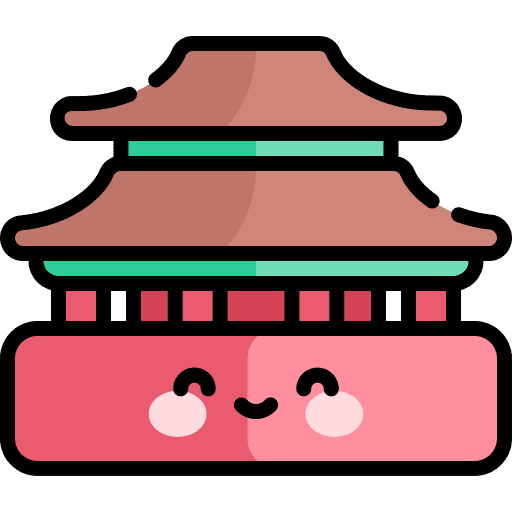 Forbidden city asia peking china icon