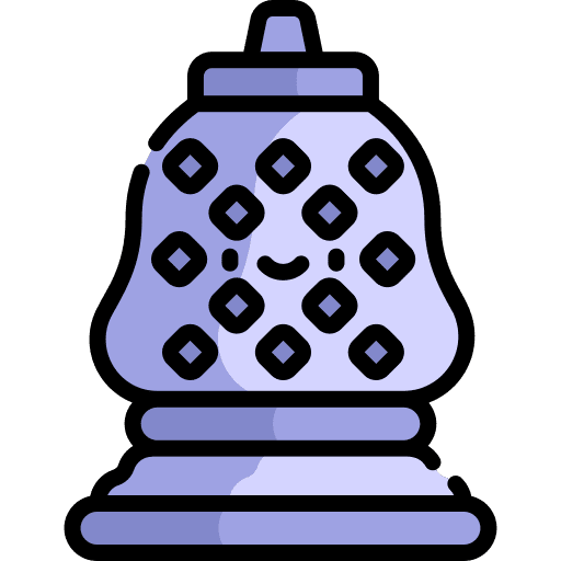 Borobudur temple buddhism landmark icon