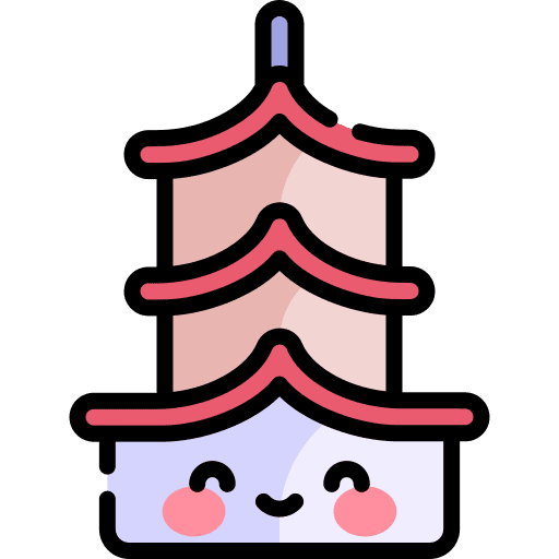 Pagoda cultures landmark monuments icon