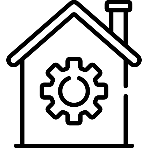 House workshop buildings construction icon