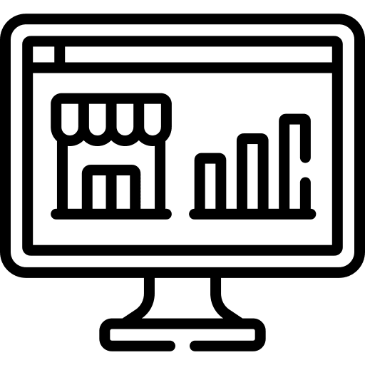 Analytics computer technology electronics icon