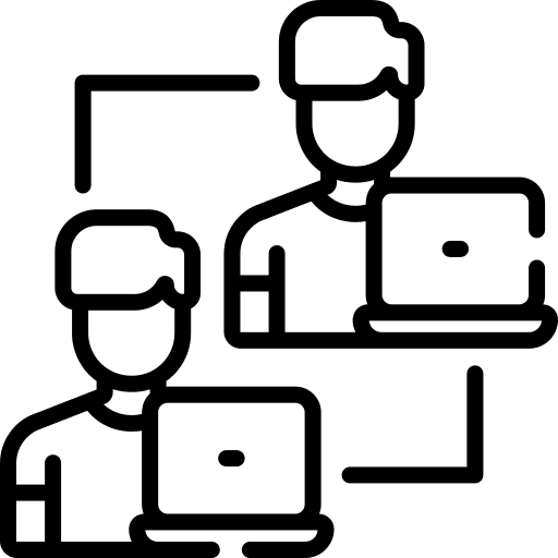 Network people online communications icon