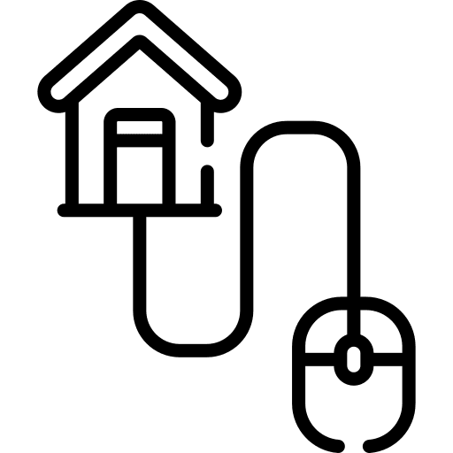 Smarthome real estate computer mouse icon