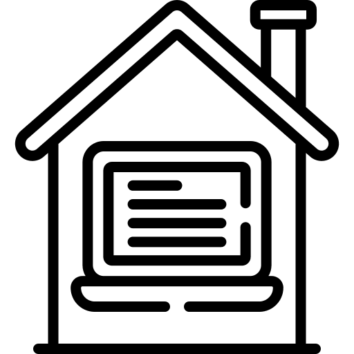 Work from home work from home teleworking freelance icon