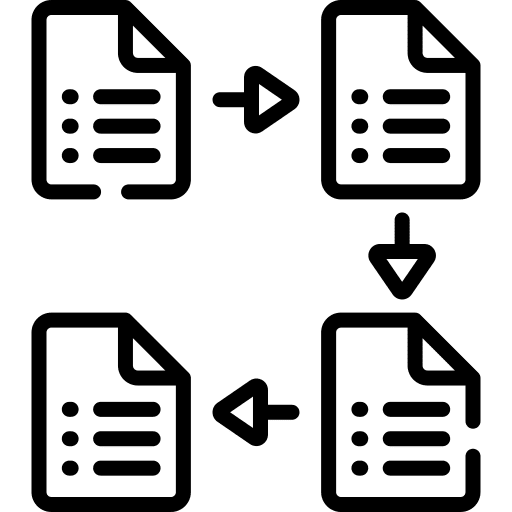 Workflow planning notes work icon