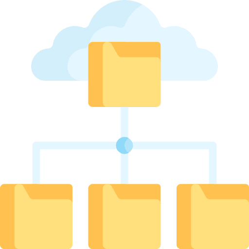 Cloud storage cloud computing cloud storage folder network icon
