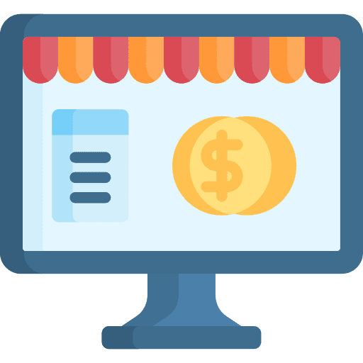 Online store shopping online shopping screen icon