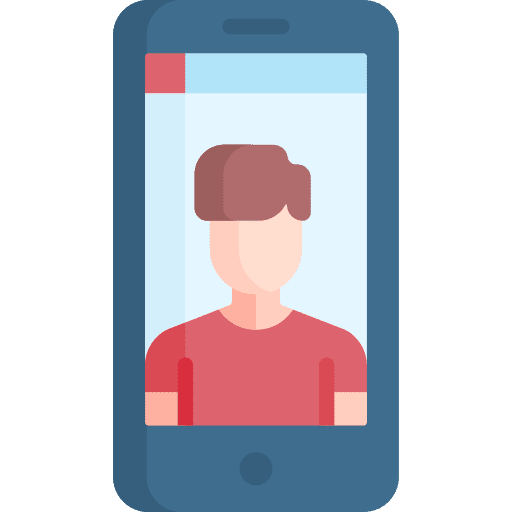 Video call facetime people avatar icon