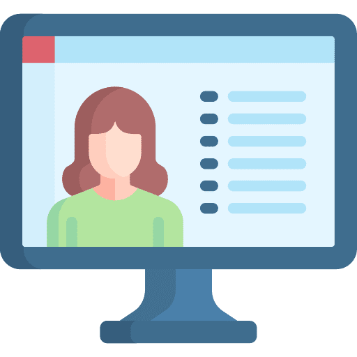 Webinar electronics communication online learning icon