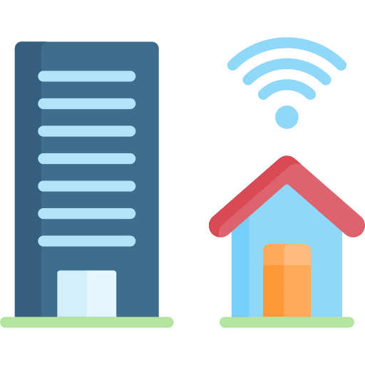 Work from home hybrid work office building buildings icon